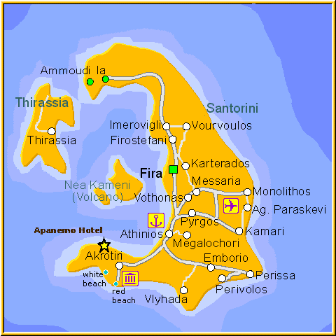 Apanemo Hotel Santorini santorini map init